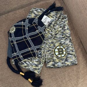 NHL Boston Bruins Hat and Scarf